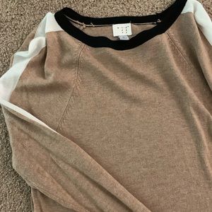 Color block thin knit sweater. Size small